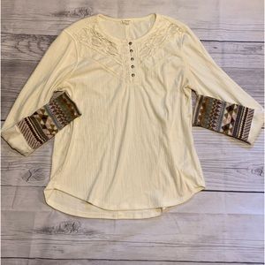 Maurice’s Off White Blouse Size Medium
